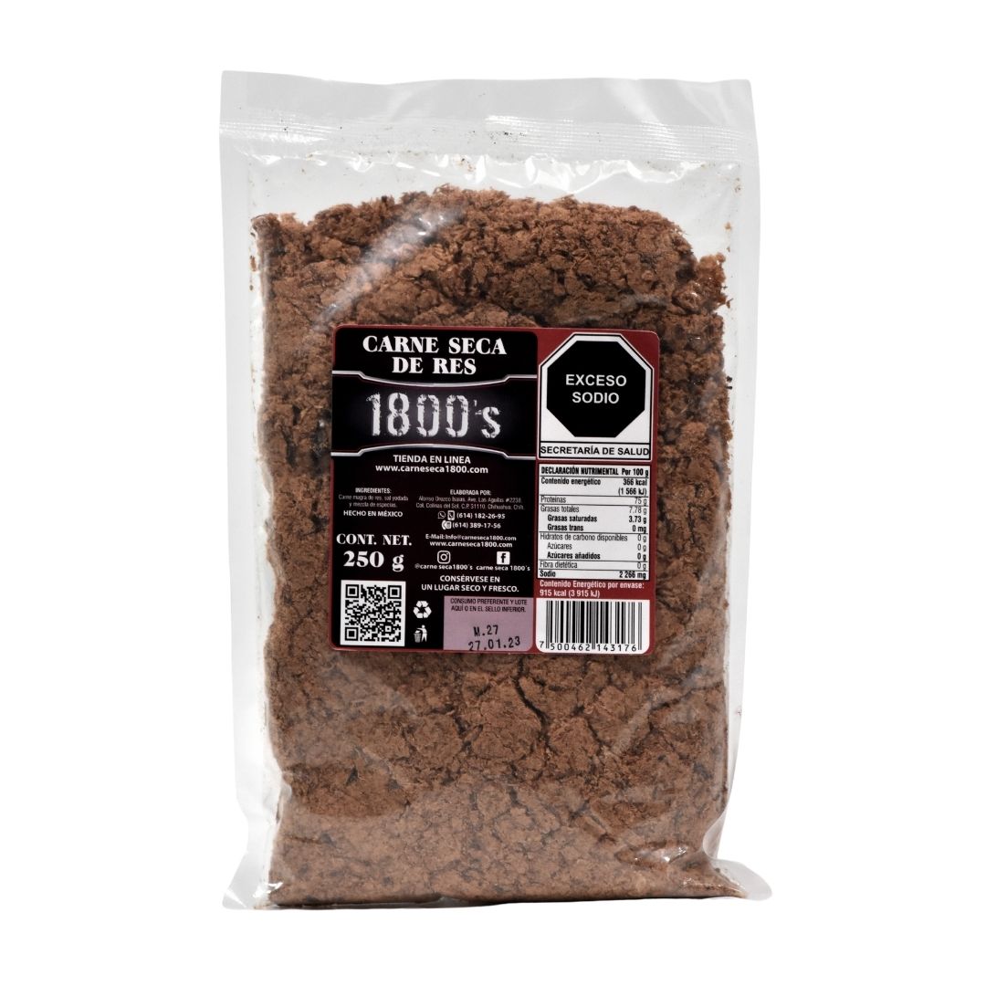 Machaca Carne seca 1800 - 250 gr