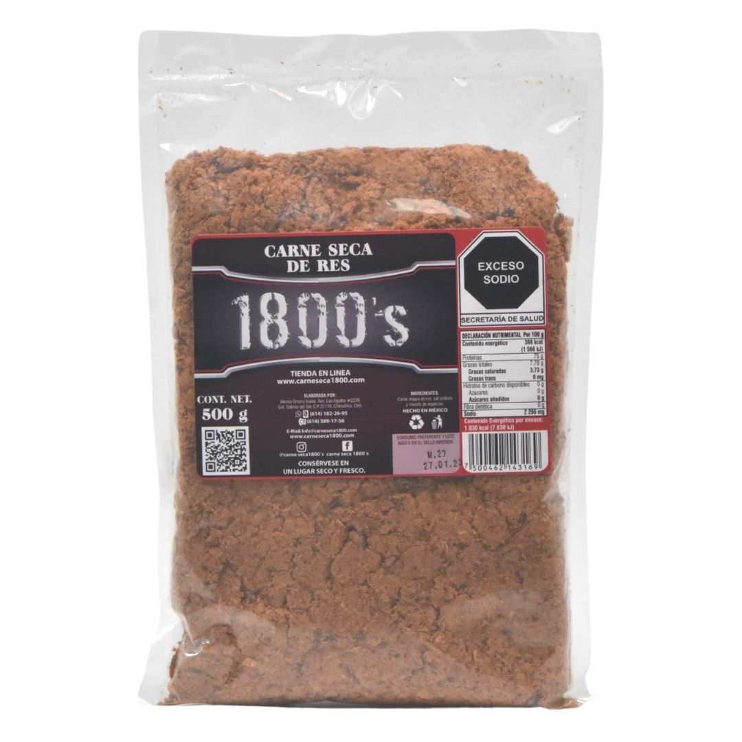 Machaca 500gr. - Dried Meat 1800 – carneseca1800